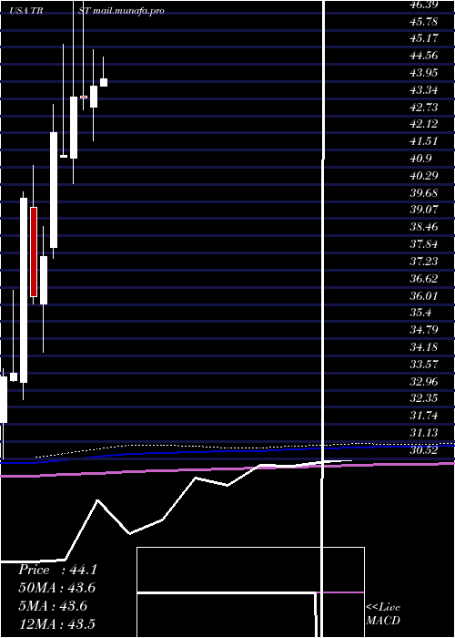  monthly chart TrustcoBank