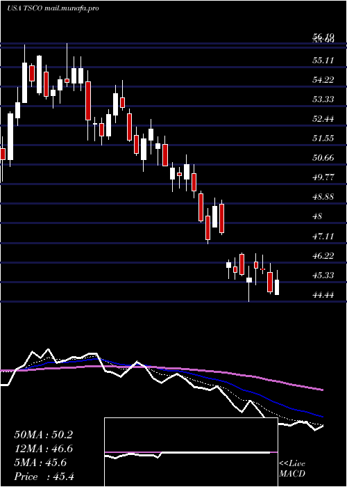  Daily chart TractorSupply