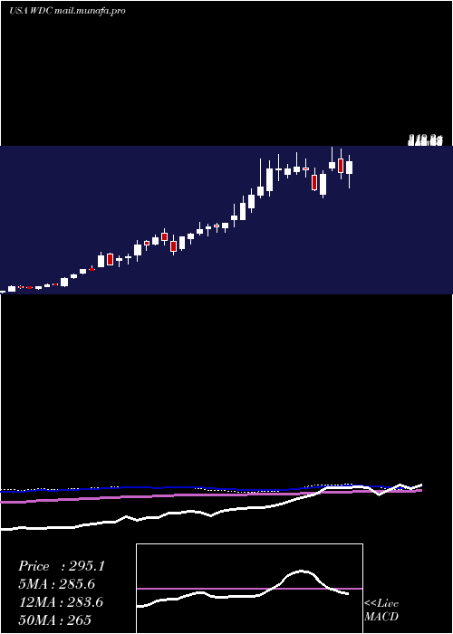  weekly chart WesternDigital