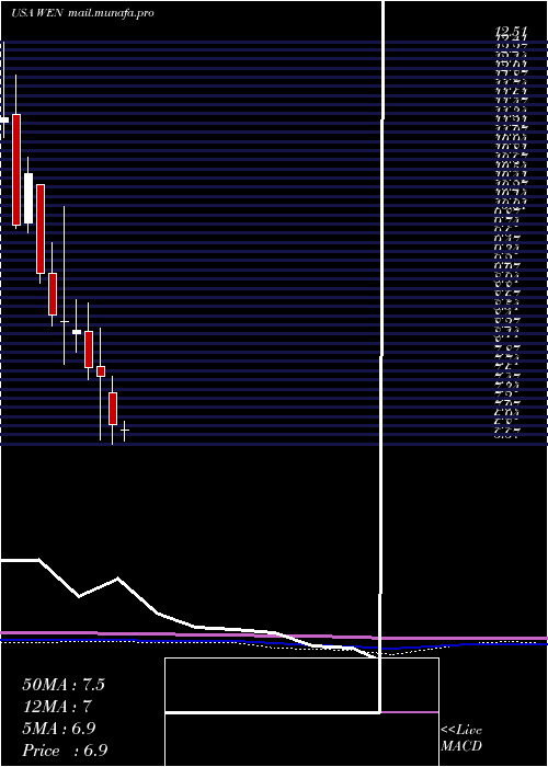  monthly chart WendyS