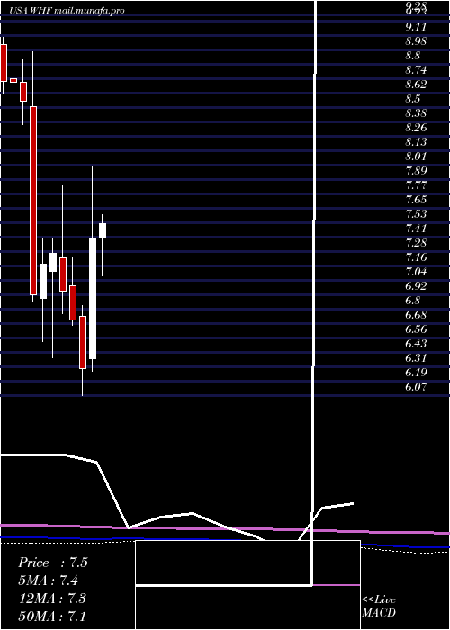  monthly chart WhitehorseFinance