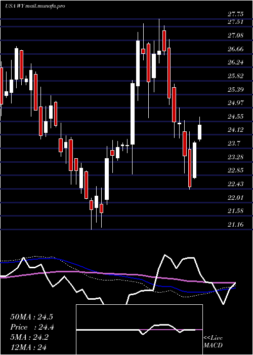  weekly chart WeyerhaeuserCompany