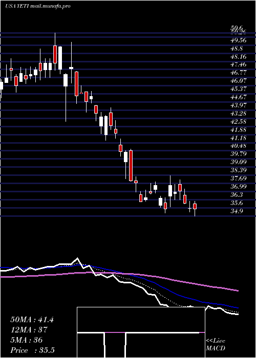  Daily chart YetiHoldings