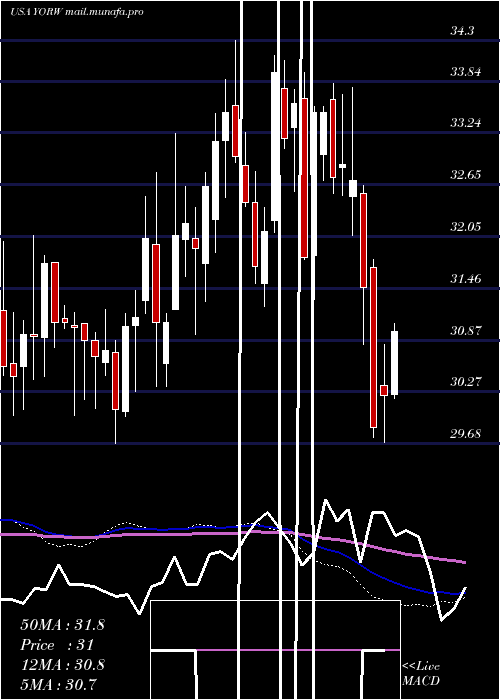  weekly chart YorkWater