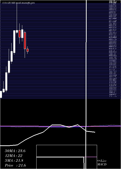  monthly chart ZumiezInc